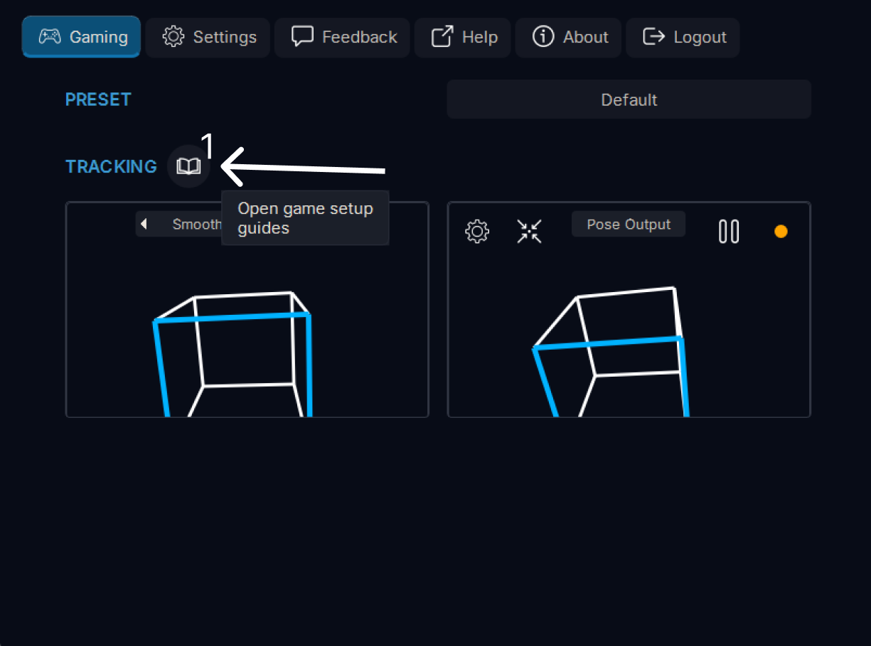 Open guides instruction